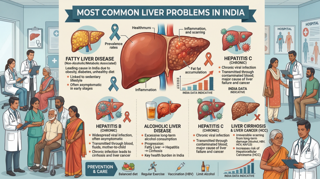 The Most Common Liver Diseases in India and Their Ignored Symptoms