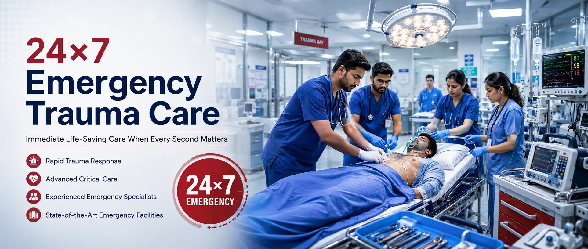 24×7 Emergency Trauma Care